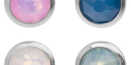 Surgical Steel Internally Threaded Opalite Disc