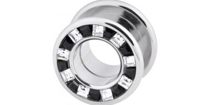 Steel Basicline Square Jewelled Tunnel