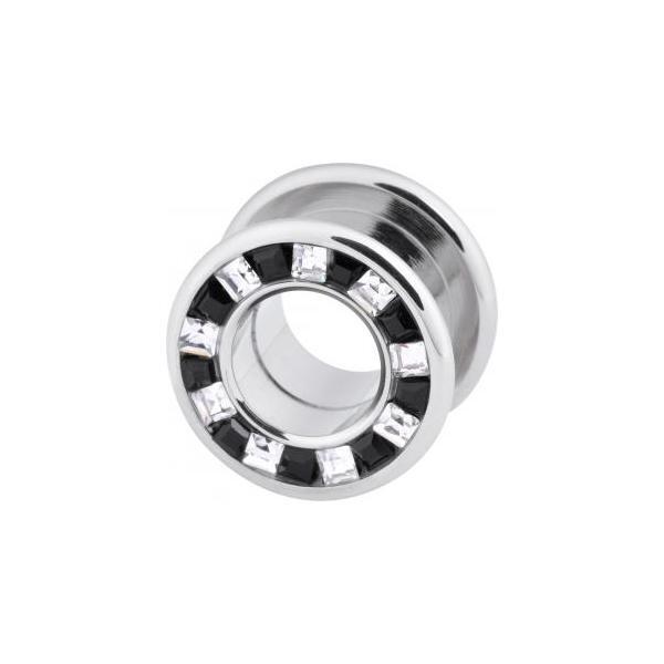 Steel Basicline Square Jewelled Tunnel