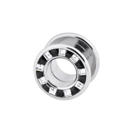 Steel Basicline Square Jewelled Tunnel