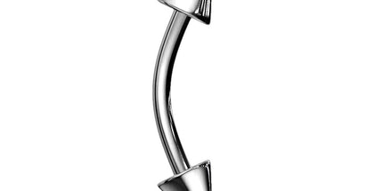 Spikes 316L Surgical Steel Curved Barbell