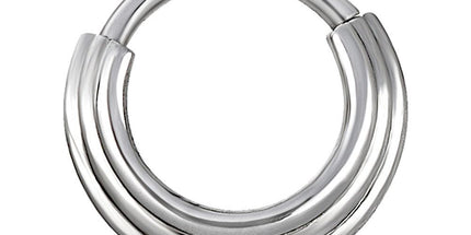 Stacked Rings Hinged Clicker Various Colours and Sizes