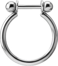 Titanium Conch Ring with Titanium Micro Barbell