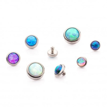 Invictus Titanium Bezel Set Opal Disc