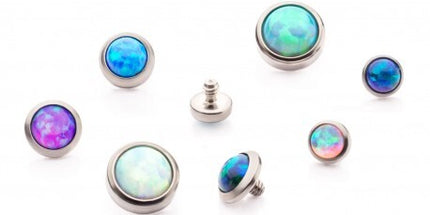 Invictus Titanium Bezel Set Opal Disc