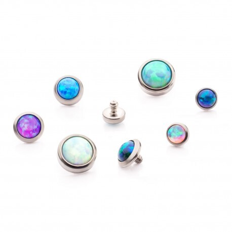 Invictus Titanium Bezel Set Opal Disc