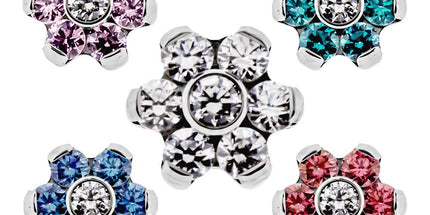 Titanium Internally Threaded Flower