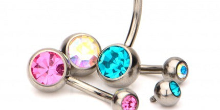 Invictus Internally Threaded Titanium Bezel Set Navel