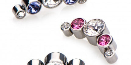 Invictus Titanium Bezel Set 5 Gem Cluster