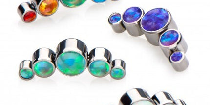 Invictus Titanium Bezel Set 5 Opal Cluster