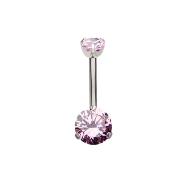 Invictus Internally Threaded Titanium Prong Set Navel