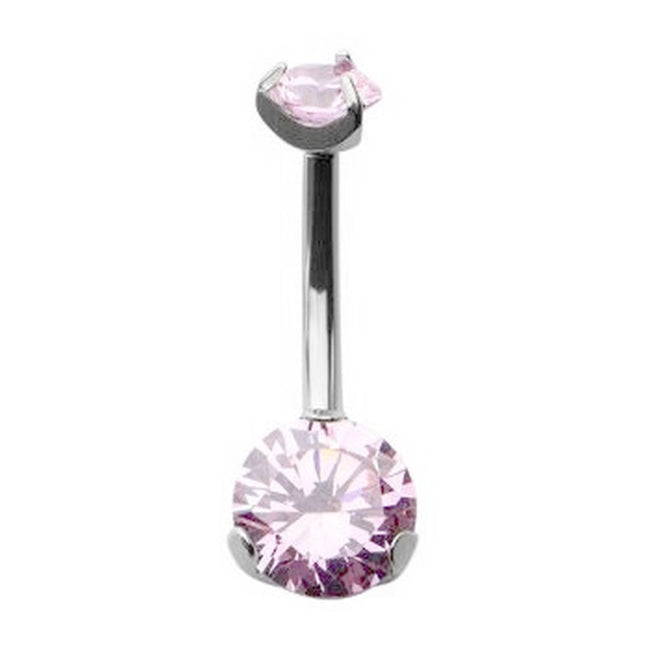 Invictus Internally Threaded Titanium Prong Set Navel