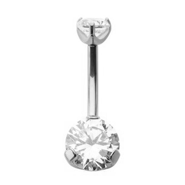 Invictus Internally Threaded Titanium Prong Set Navel