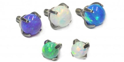Invictus Titanium Prong Set Opal Ball