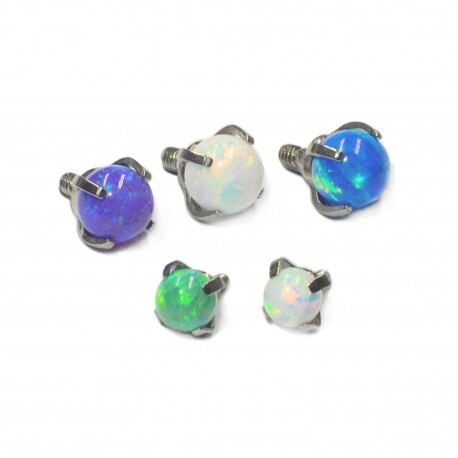 Invictus Titanium Prong Set Opal Ball