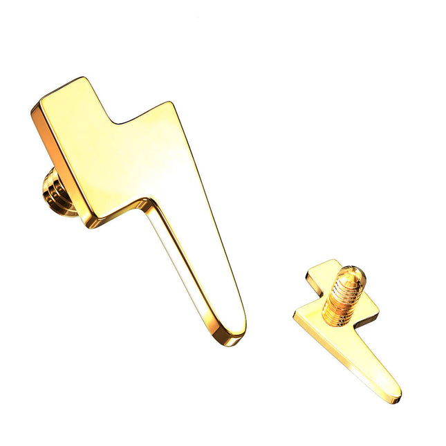 Implant Grade Titanium Internally Threaded Flat Lighening Bolt