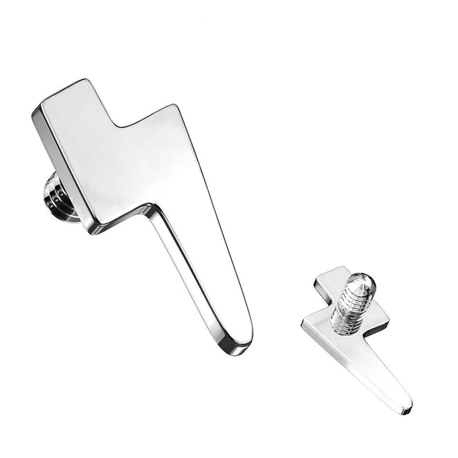 Implant Grade Titanium Internally Threaded Flat Lighening Bolt