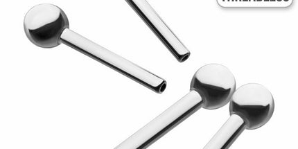 Invictus Threadless Titanium Barbell Stem with 3mm Fixed Ball