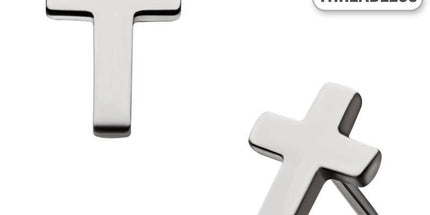 Invictus Threadless Titanium Cross Attachment Cross