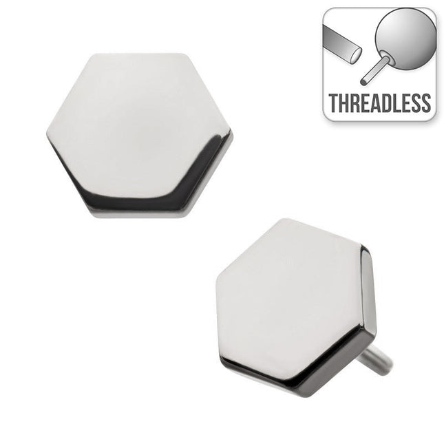 Invictus Threadless Titanium Hexagon Attachment