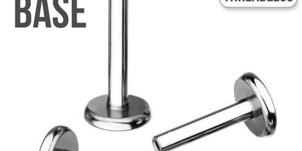 Invictus Threadless Titanium Labret Stem 2.5mm or 4mm Base