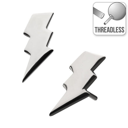 Invictus Threadless Titanium Lightning Bolt Attachment