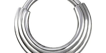 Titanium Stacked Ring Hinged Segment Clicker