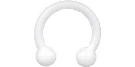 Bioplast White Circular Barbell