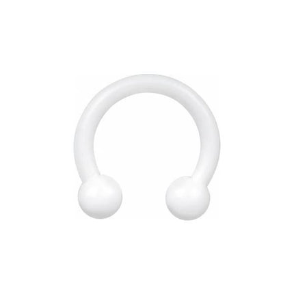 Bioplast White Circular Barbell