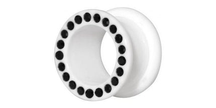 White Heat Jewelled Flesh Tunnel