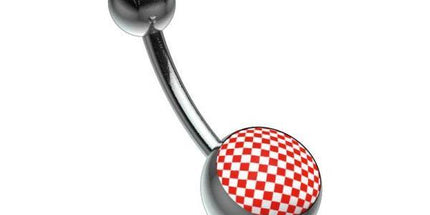 Titanium Highline Picturebell Chessboard Red/White