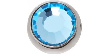 Titanium Highline Jewelled Clip in Ball