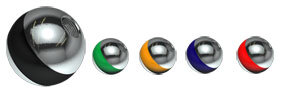 Titanium Highline ART Tech Stripe Micro Threaded Balls