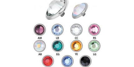 Titanium Highline Jewelled Disc for Internally Threaded Jewellery