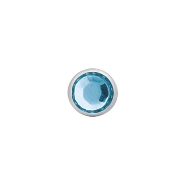 Titanium Highline Jewelled Disc for Internally Threaded Jewellery