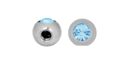 Titanium Highline Jewelled Side Threaded Balls