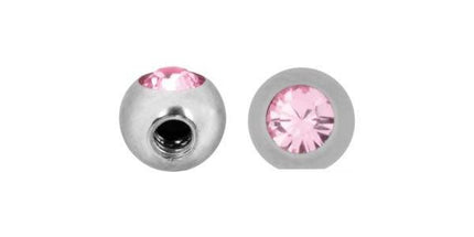 Titanium Highline Jewelled Side Threaded Balls