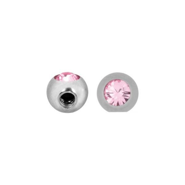 Titanium Highline Jewelled Side Threaded Balls