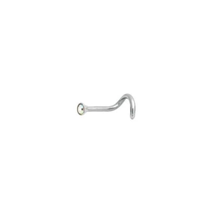 Titanium Highline Cone Shape Jewelled Nose Stud
