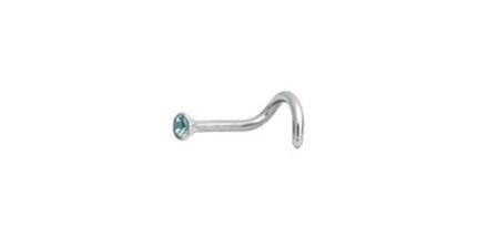 Titanium Highline Cone Shape Jewelled Nose Stud