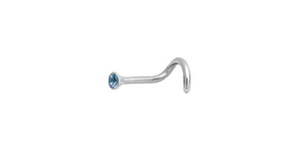 Titanium Highline Cone Shape Jewelled Nose Stud