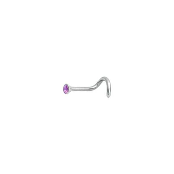 Titanium Highline Cone Shape Jewelled Nose Stud