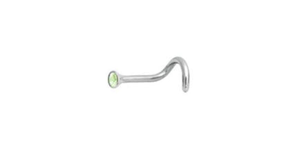Titanium Highline Cone Shape Jewelled Nose Stud