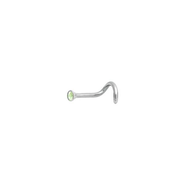 Titanium Highline Cone Shape Jewelled Nose Stud