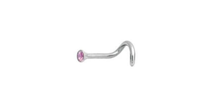 Titanium Highline Cone Shape Jewelled Nose Stud