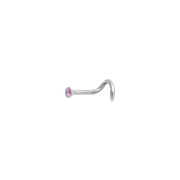 Titanium Highline Cone Shape Jewelled Nose Stud