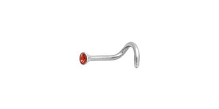 Titanium Highline Cone Shape Jewelled Nose Stud