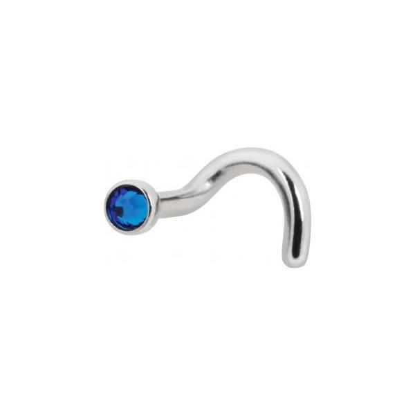 Titanium Highline Jewelled Nose Stud