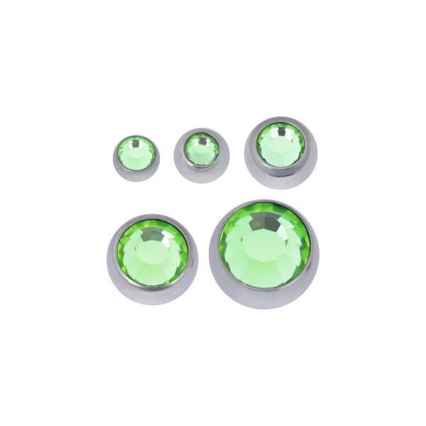 Titanium Highline Faceted Jewelled Threaded Balls