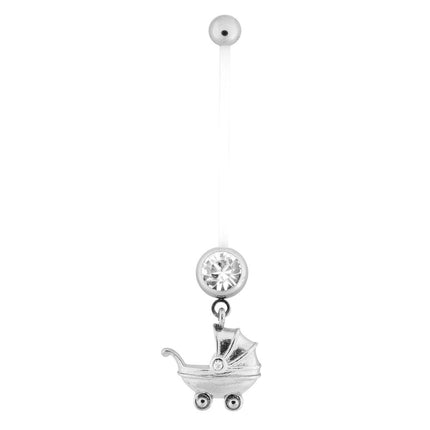 Bioplast® Baby Buggy Belly Button Bananabell : 1.6mm (14ga) x 30mm
